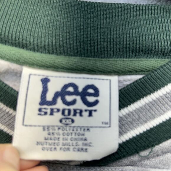 Vintage Milwaukee Bucks Sweatshirt Sz XL Gray Green NBA Basketball Crewneck 90s - Picture 3 of 14